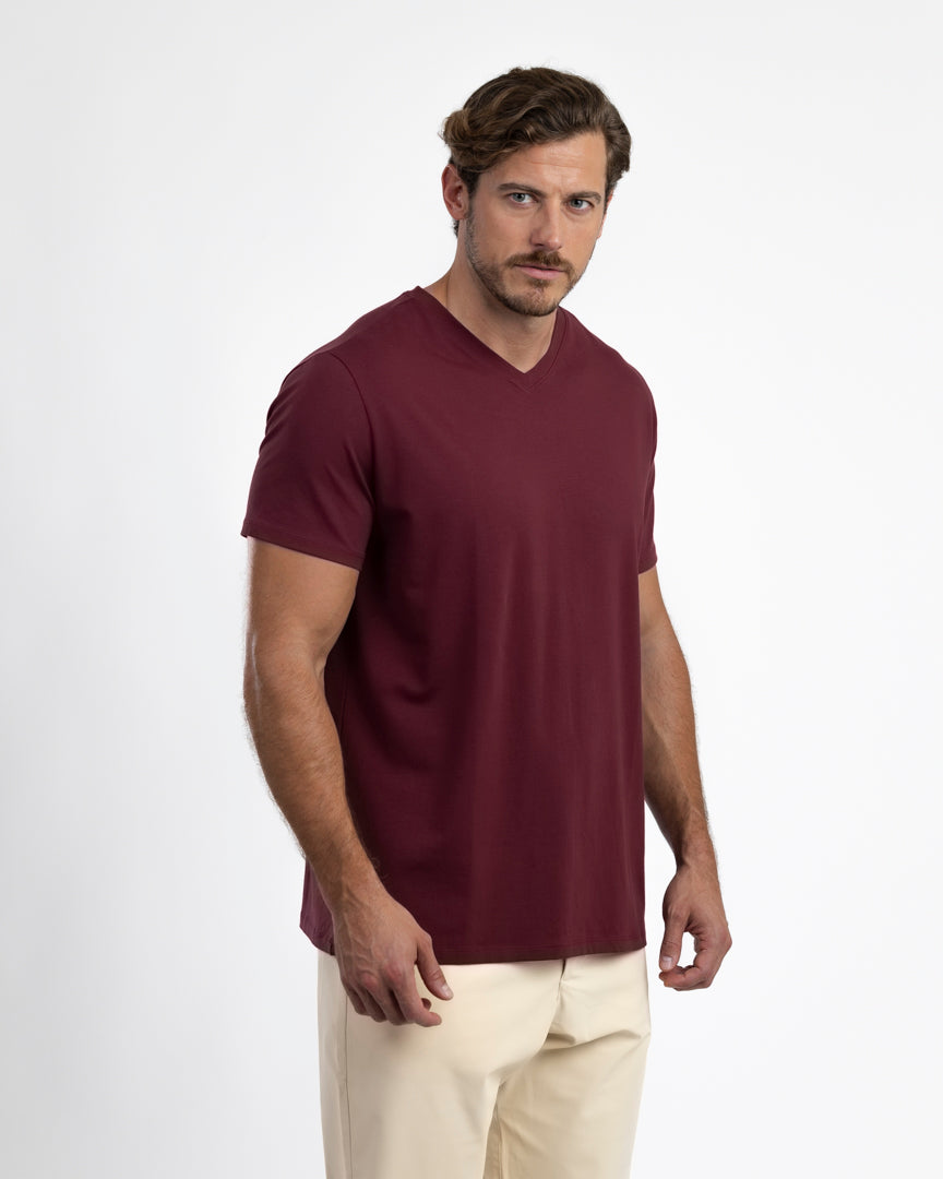 IncaCloud® V-Neck - Burgundy Noir