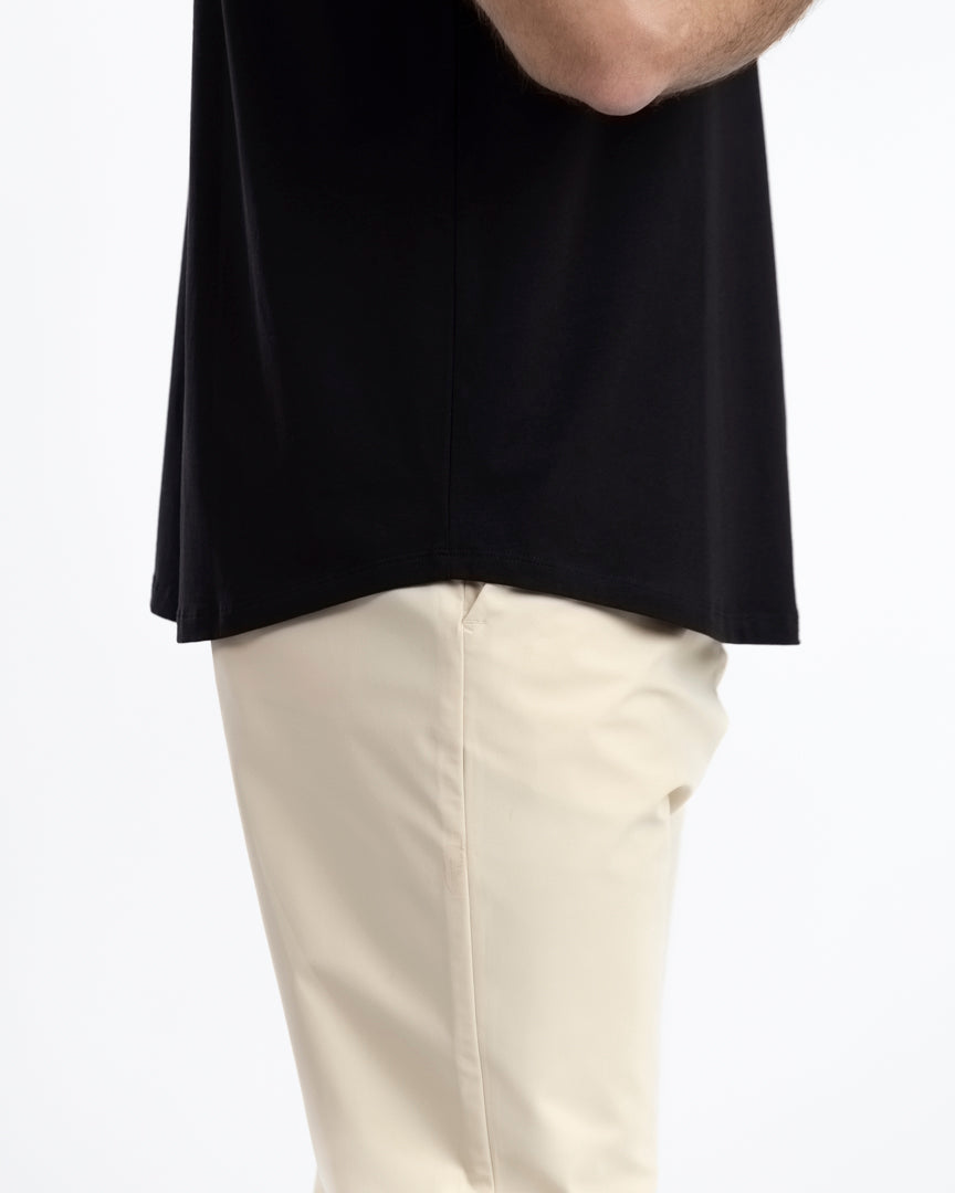 IncaCloud® Curved-Hem Tee - Onyx Black