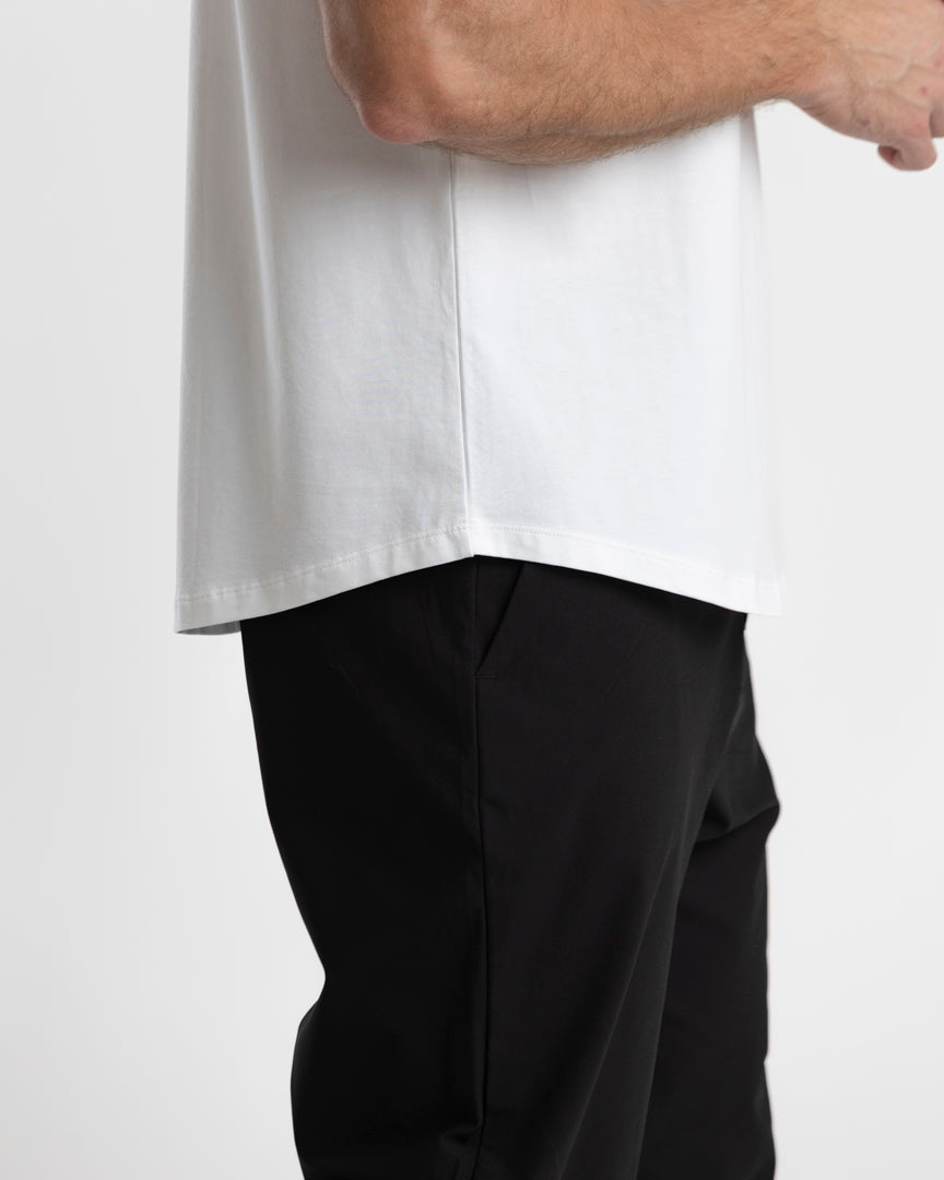 IncaCloud® Curved-Hem Tee - White