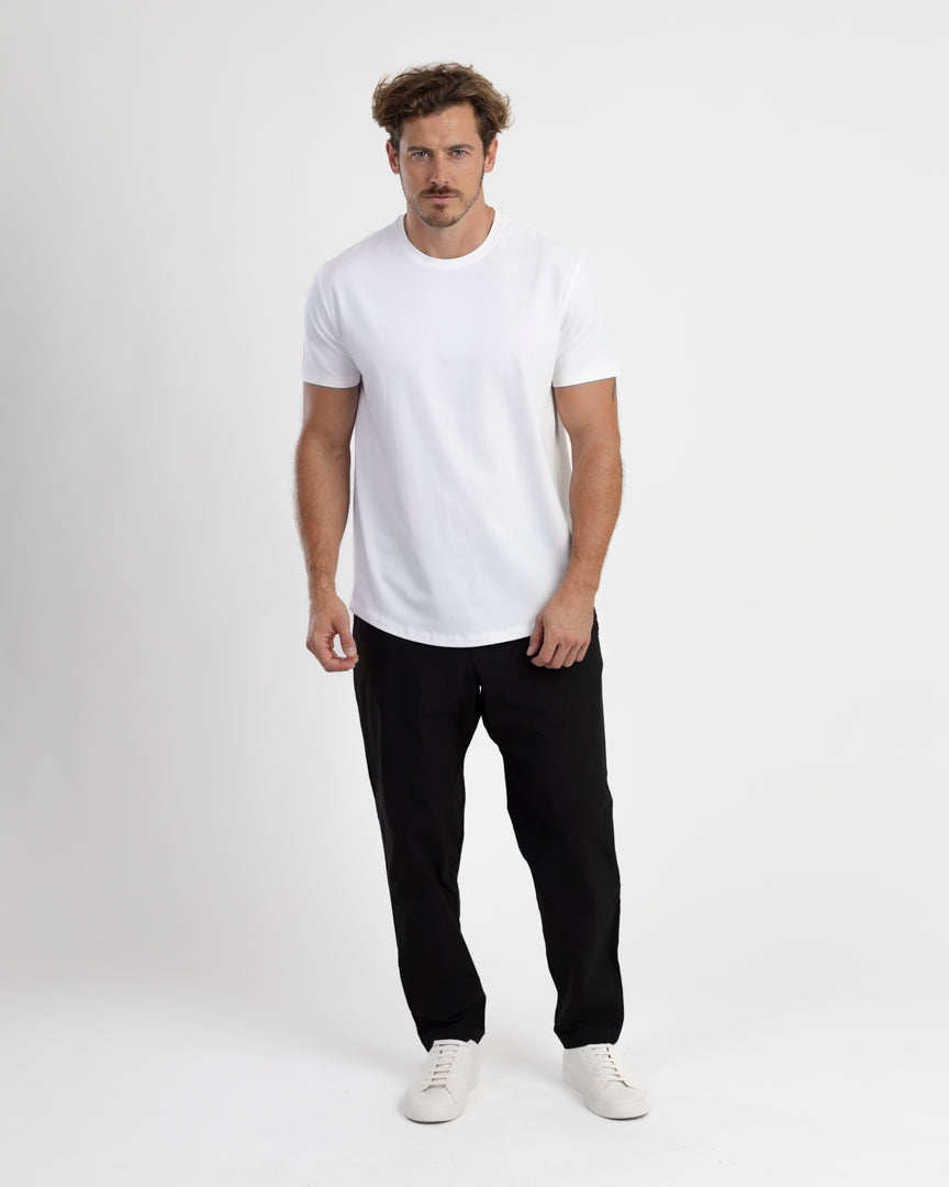 IncaCloud® Curved-Hem Tee - White