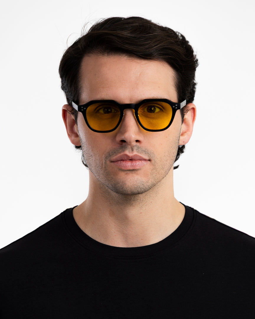 Montecarlo - Matte Black / Amber Yellow