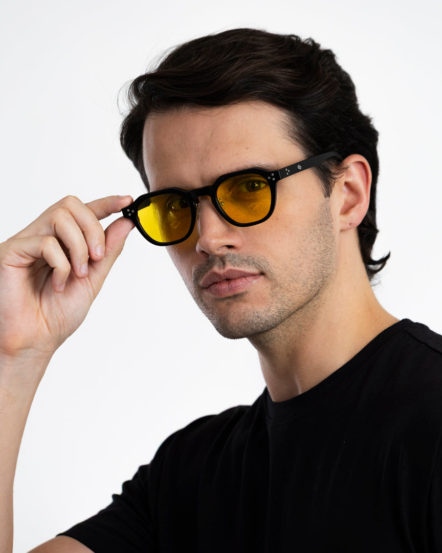 Montecarlo - Matte Black / Amber Yellow