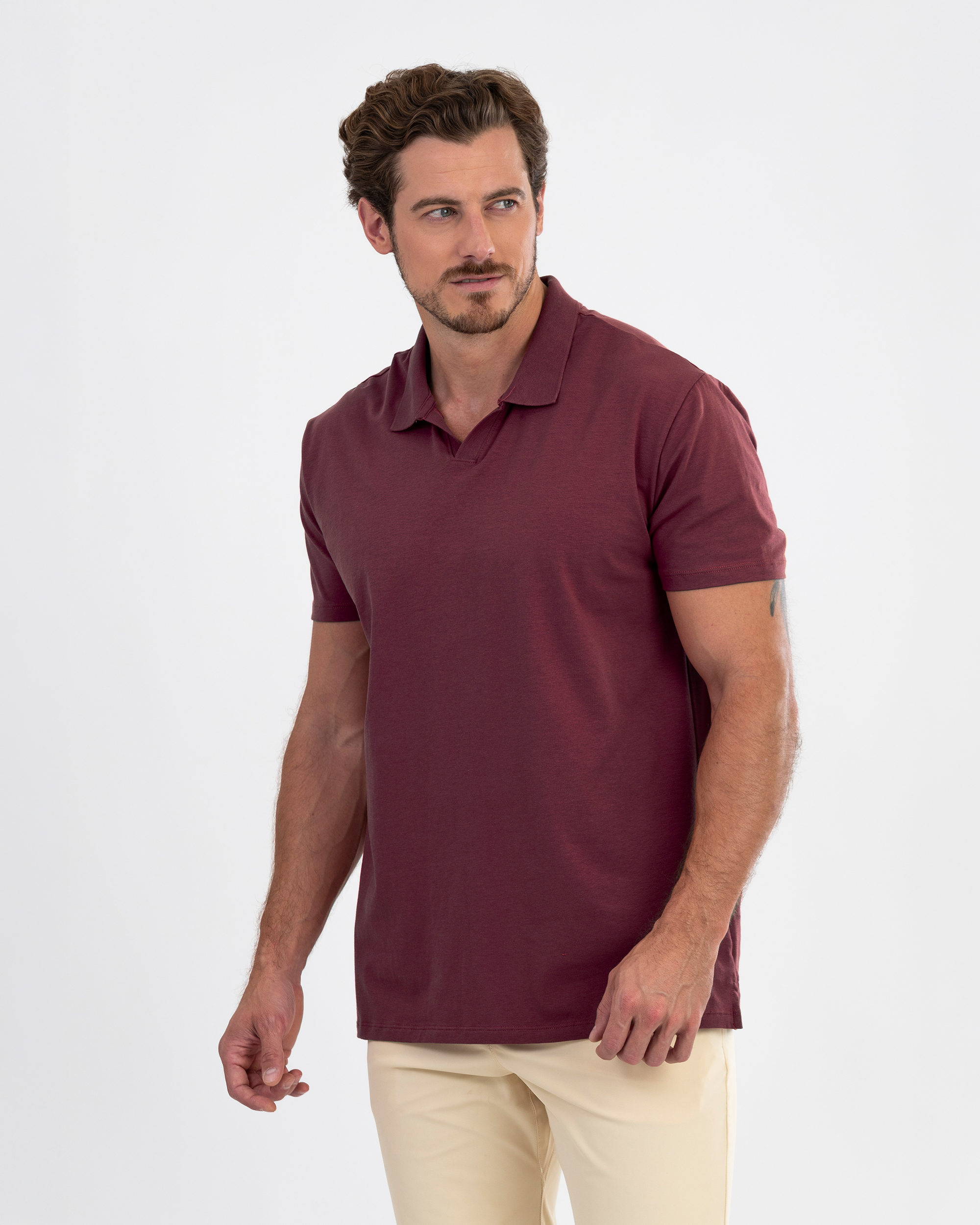 The IncaCloud® Polo - Burgundy Noir