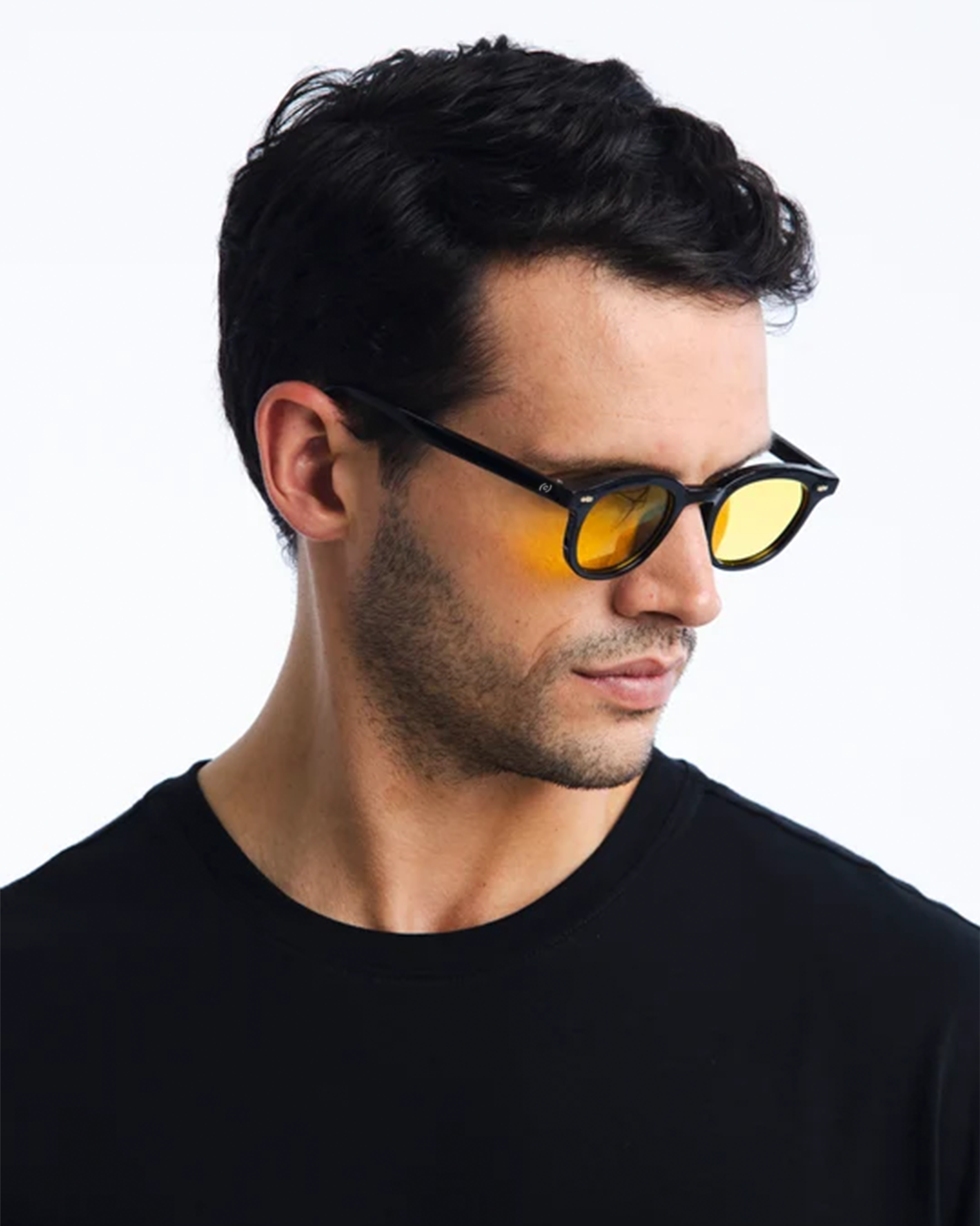 Positano - Black / Amber Yellow