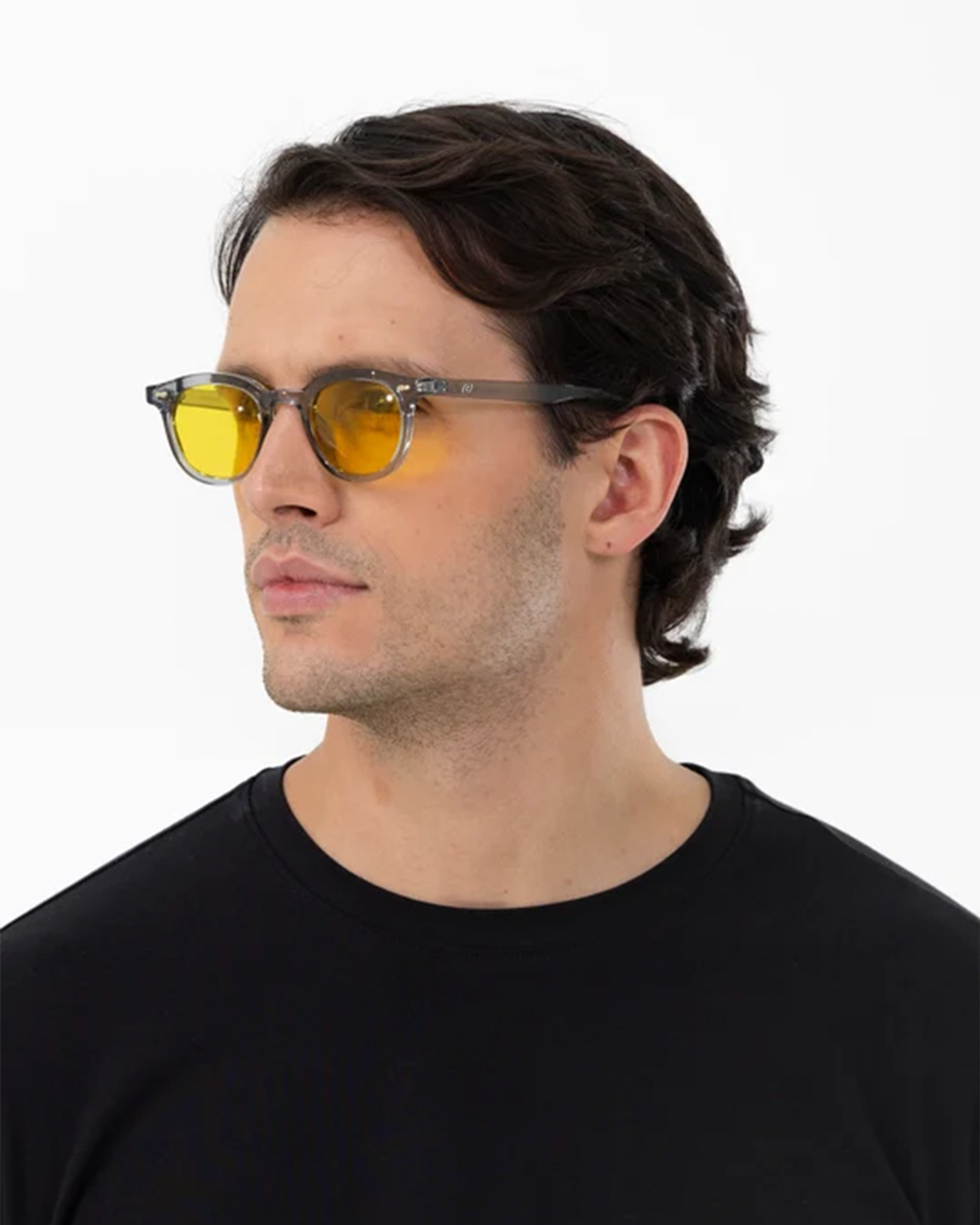 Positano - Grey / Amber Yellow