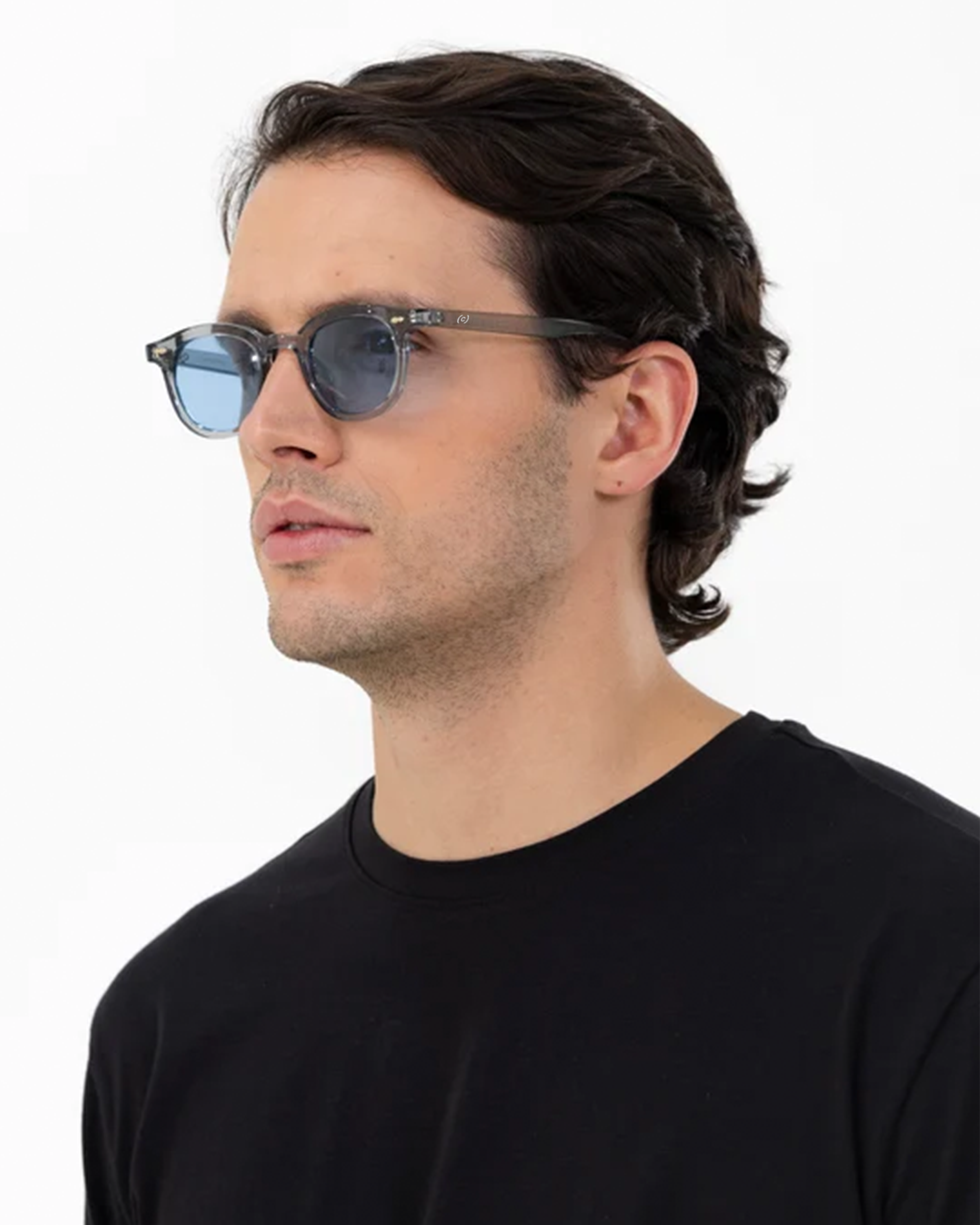 Positano - Grey / Ocean Blue