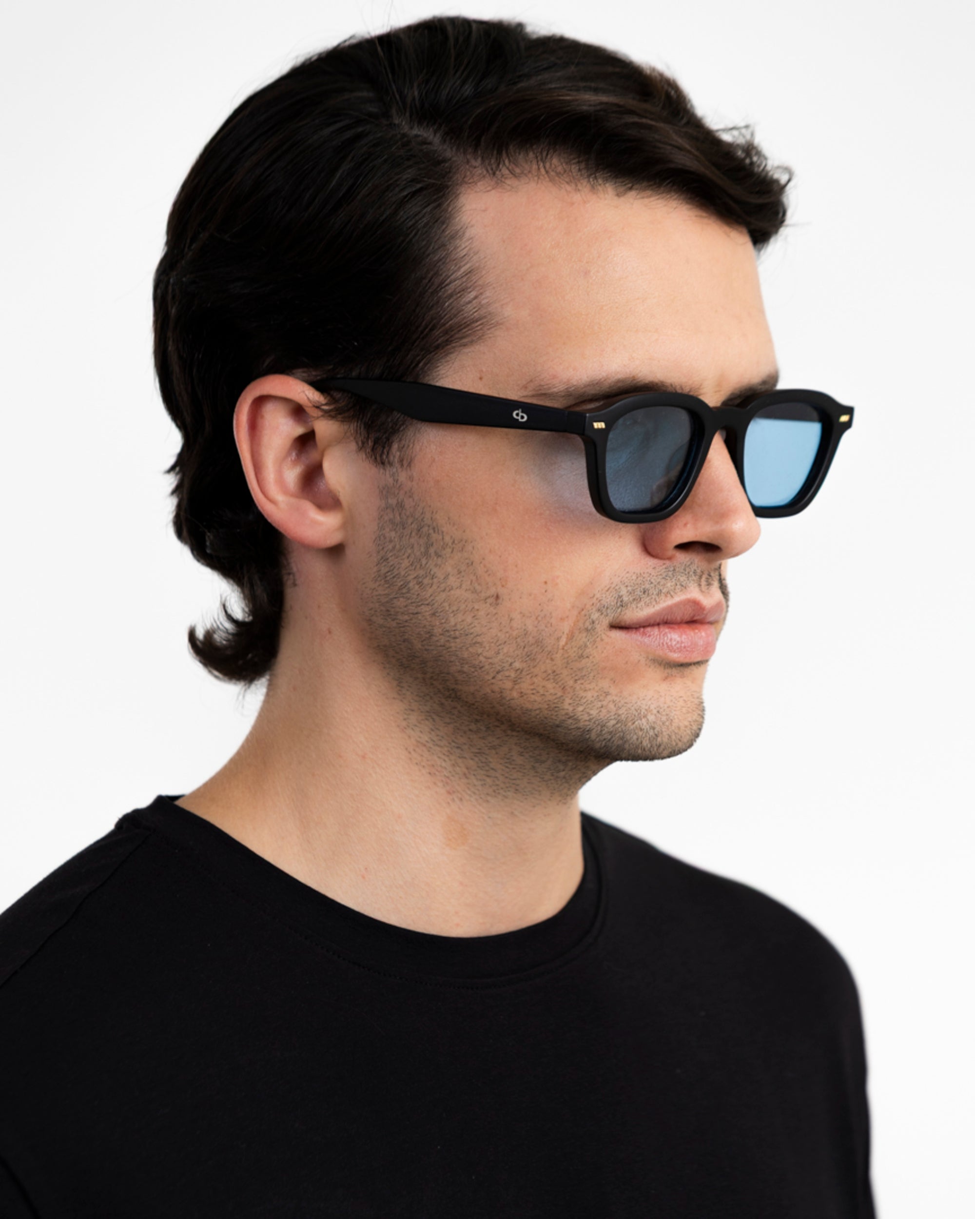 Portofino - Matte Black / Ocean Blue