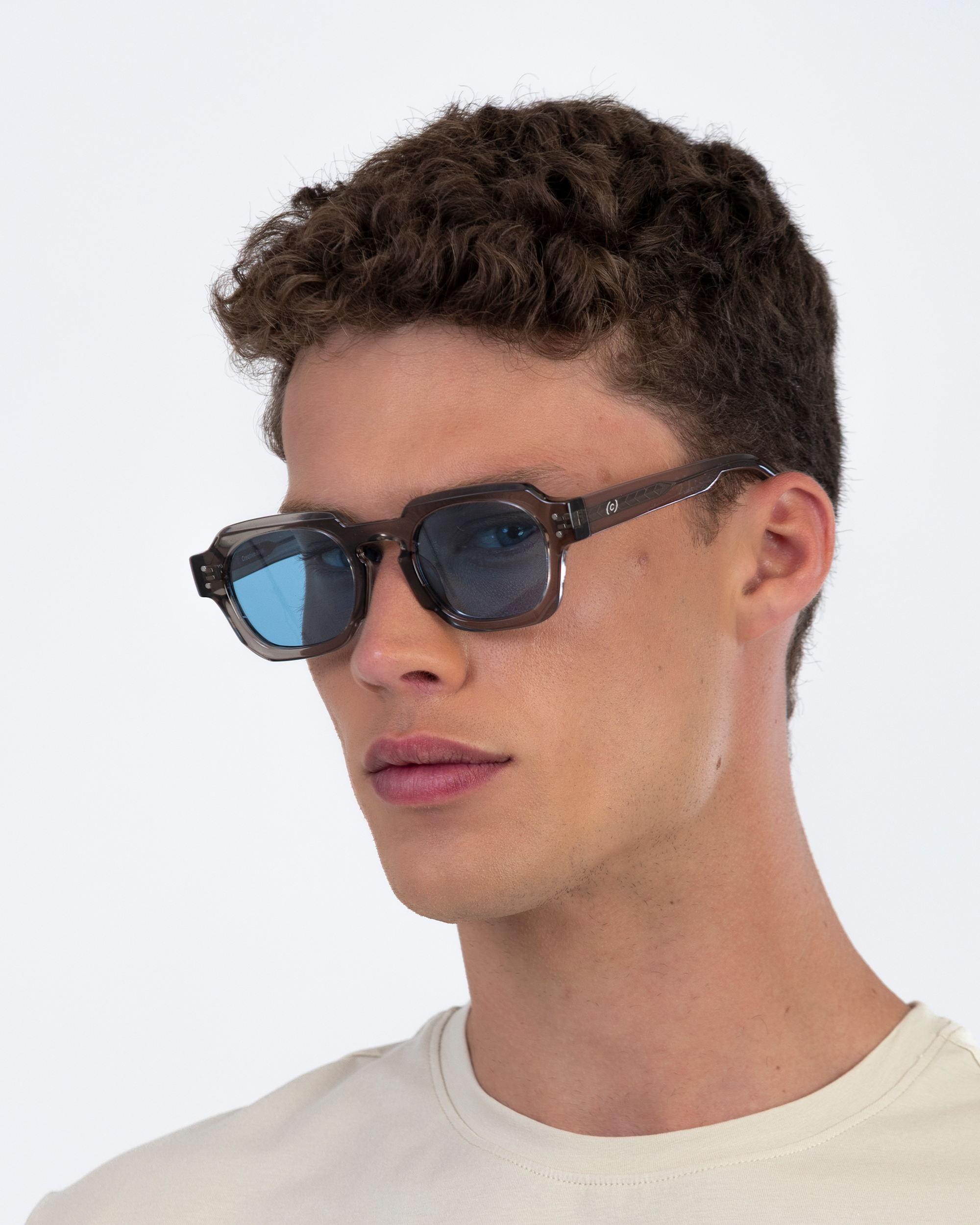 Celestun - Grey / Ocean Blue