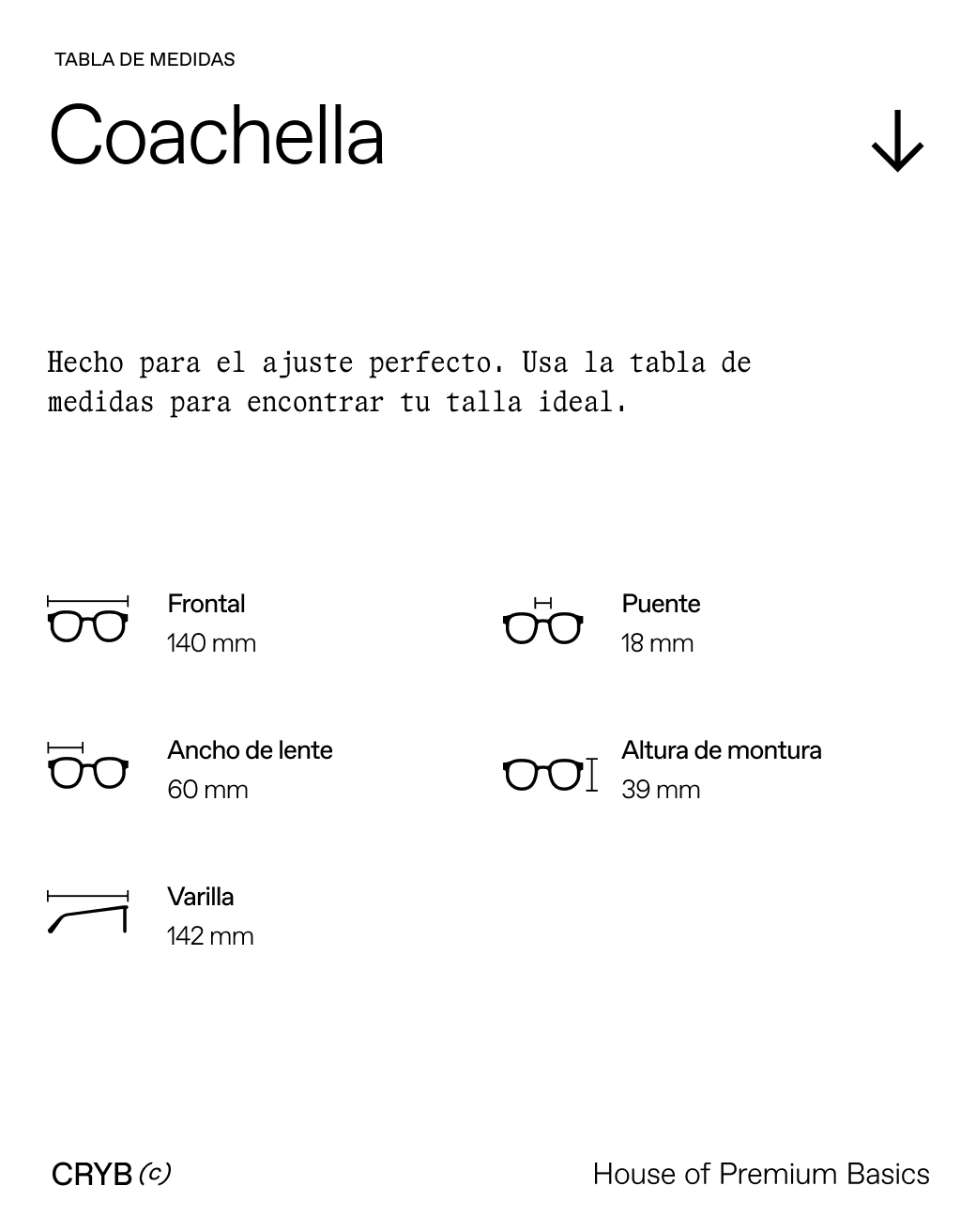 Guía de tallas