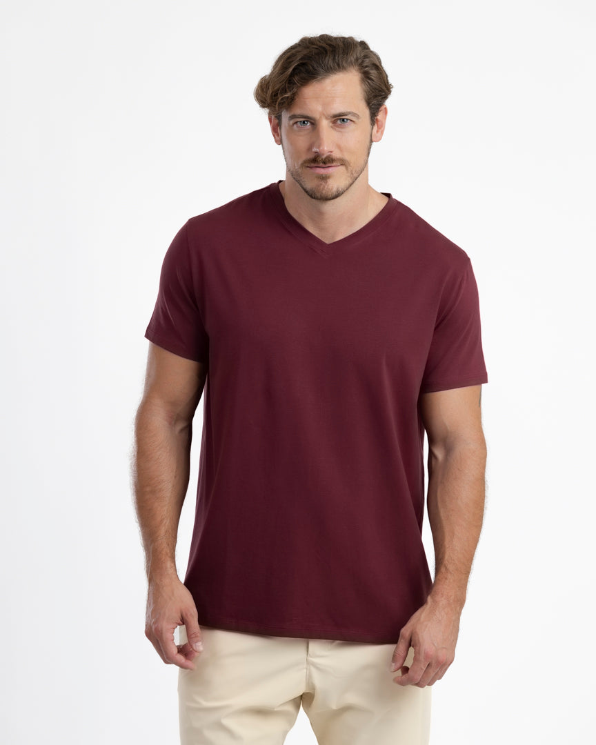 IncaCloud® V-Neck  - Burgundy Noir