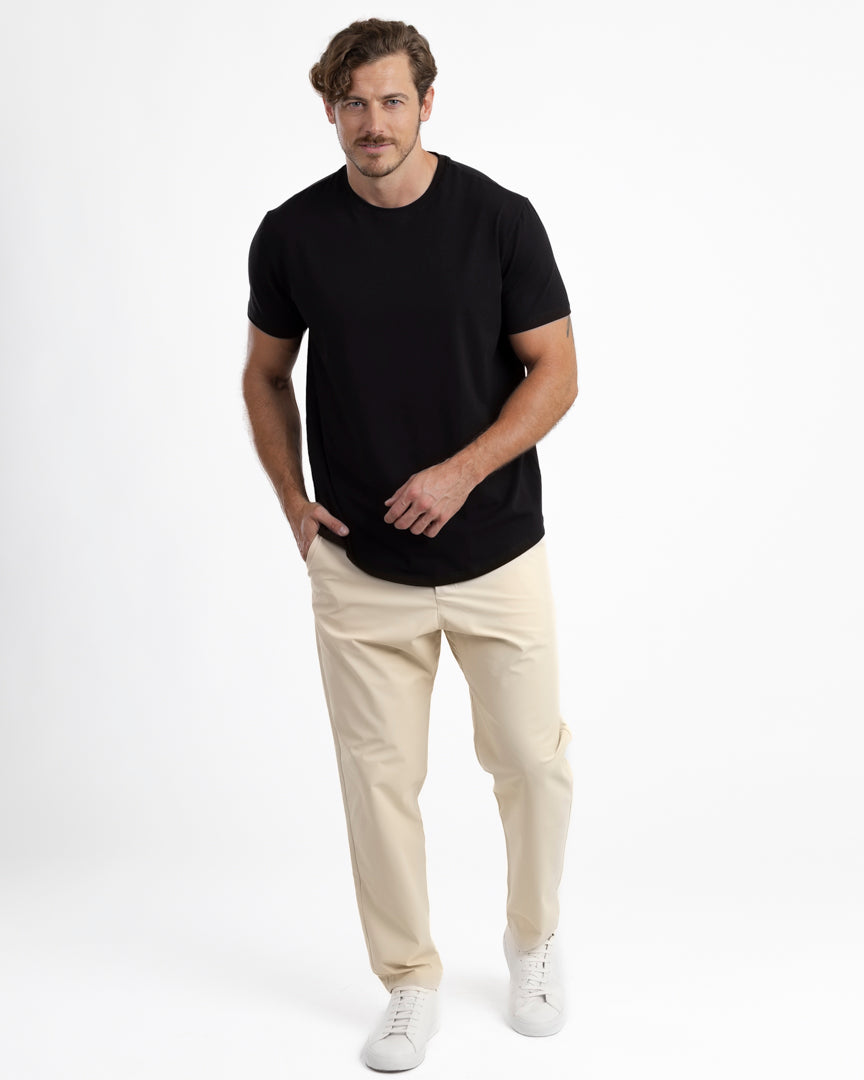 IncaCloud® Curved-Hem Tee - Onyx Black