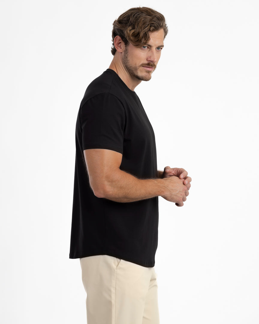 IncaCloud® Curved-Hem Tee - Onyx Black