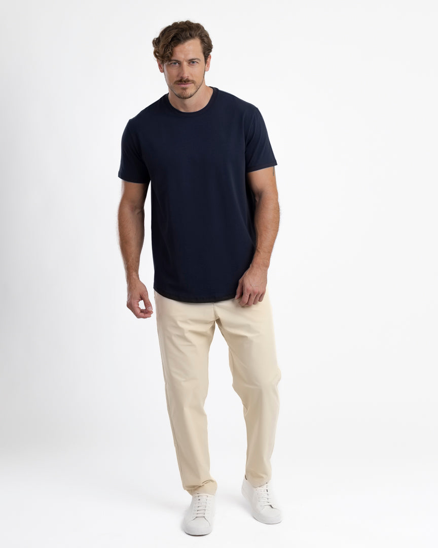 IncaCloud® Curved-Hem Tee - Navy Blue