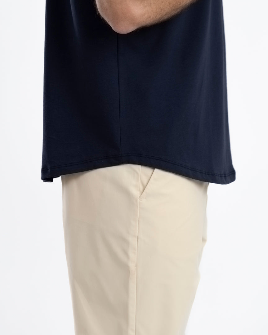 IncaCloud® Curved-Hem Tee - Navy Blue