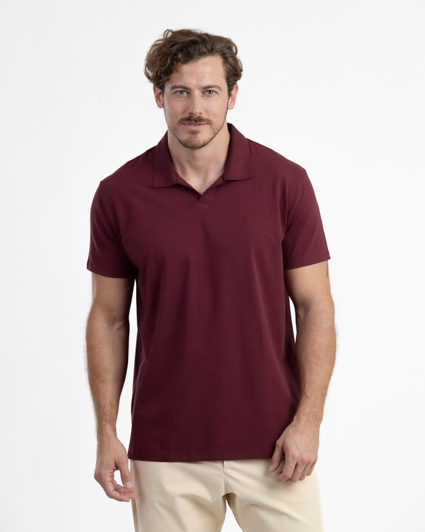 The IncaCloud® Polo - Burgundy Noir