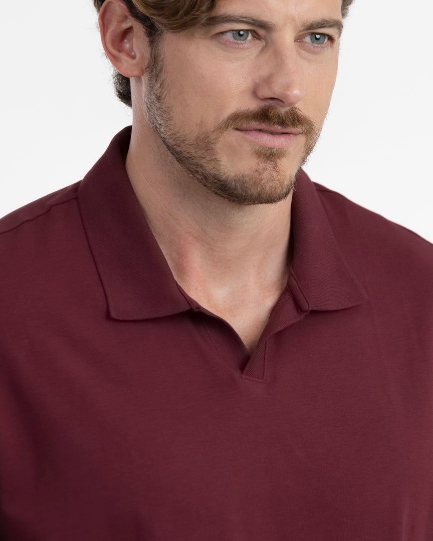 The IncaCloud® Polo - Burgundy Noir