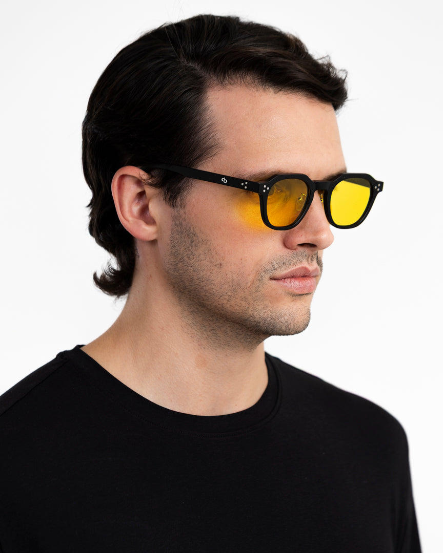 Montecarlo -  Matte Black / Amber Yellow