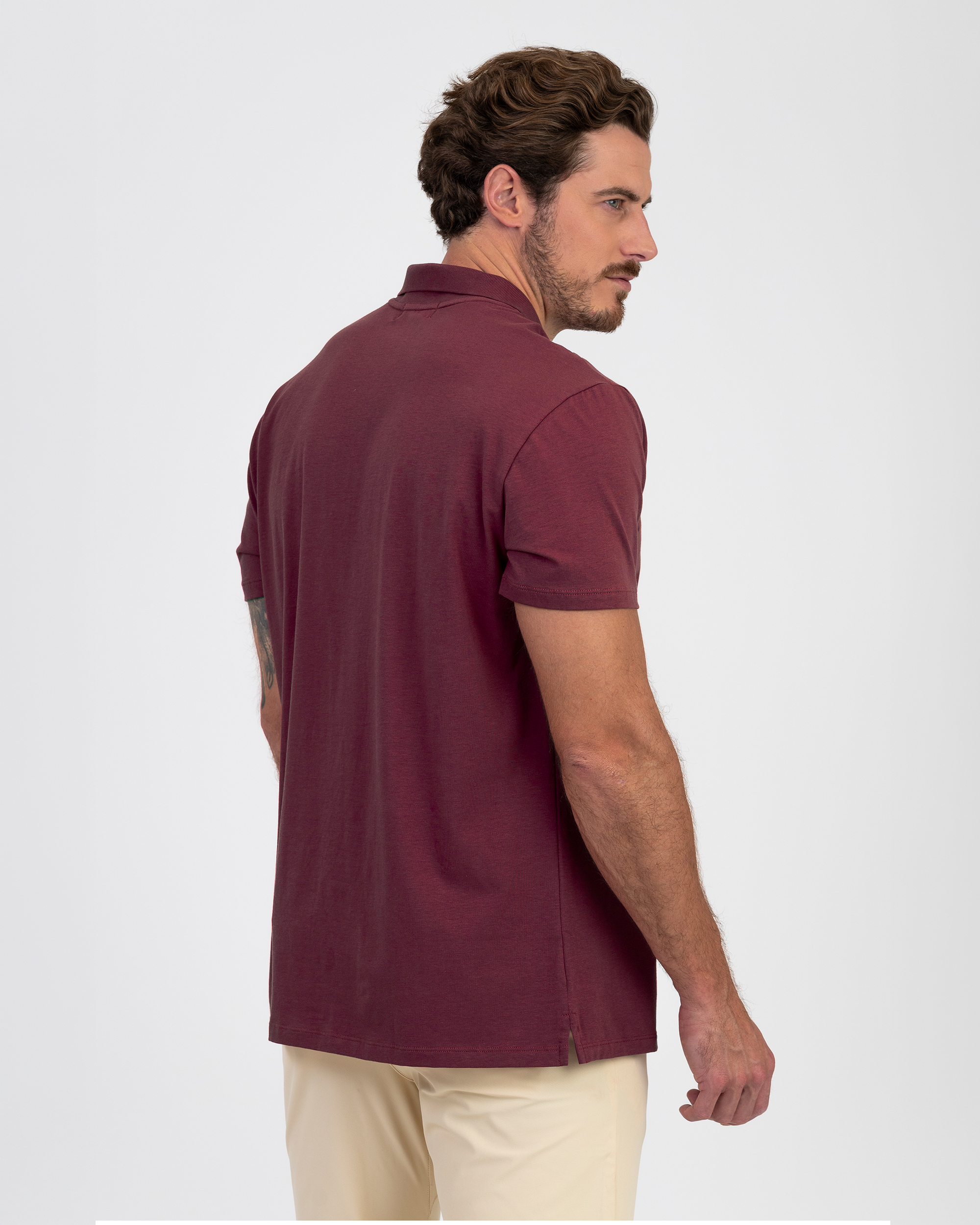 The IncaCloud® Polo - Burgundy Noir