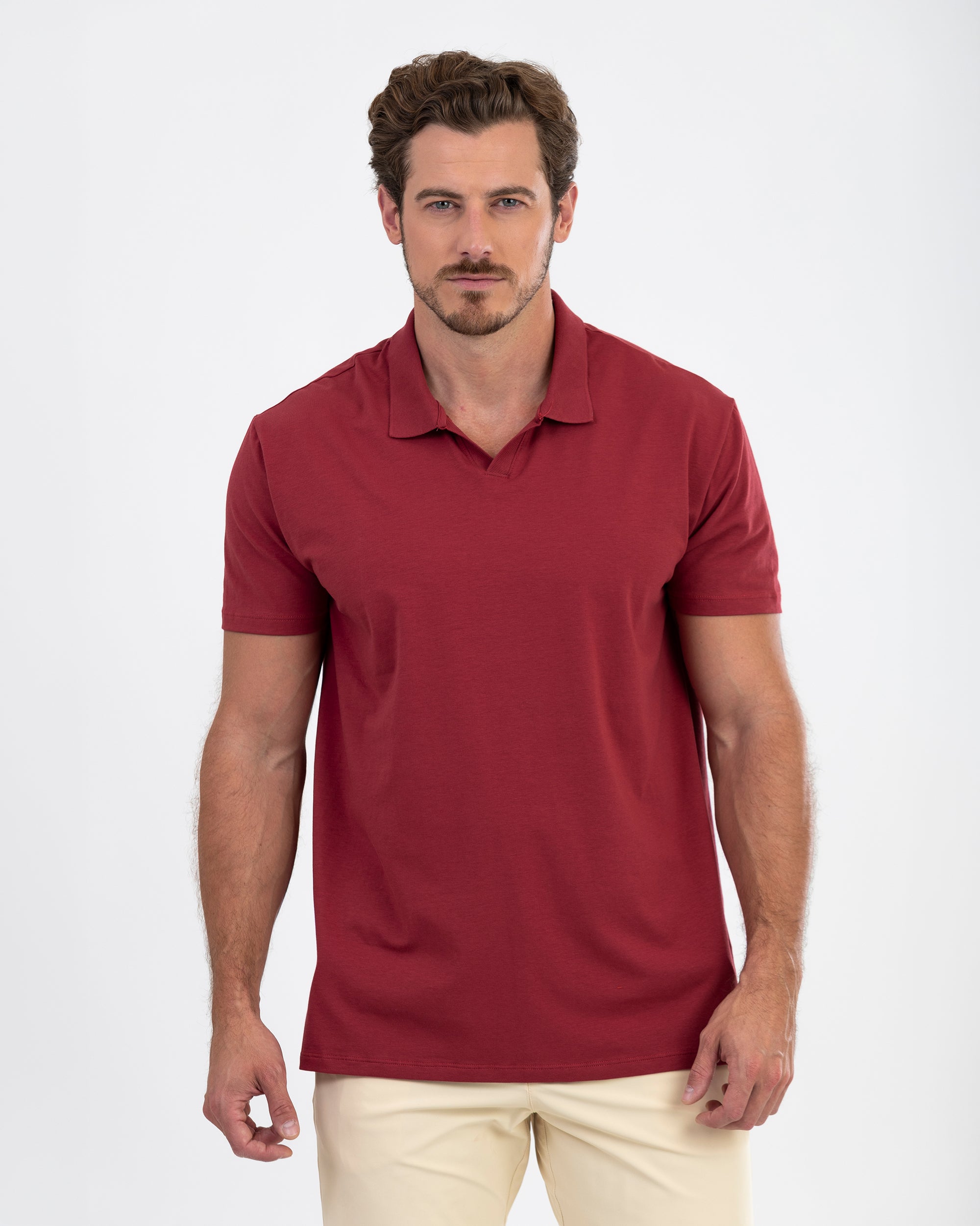 The IncaCloud® Polo - Rosewood Red