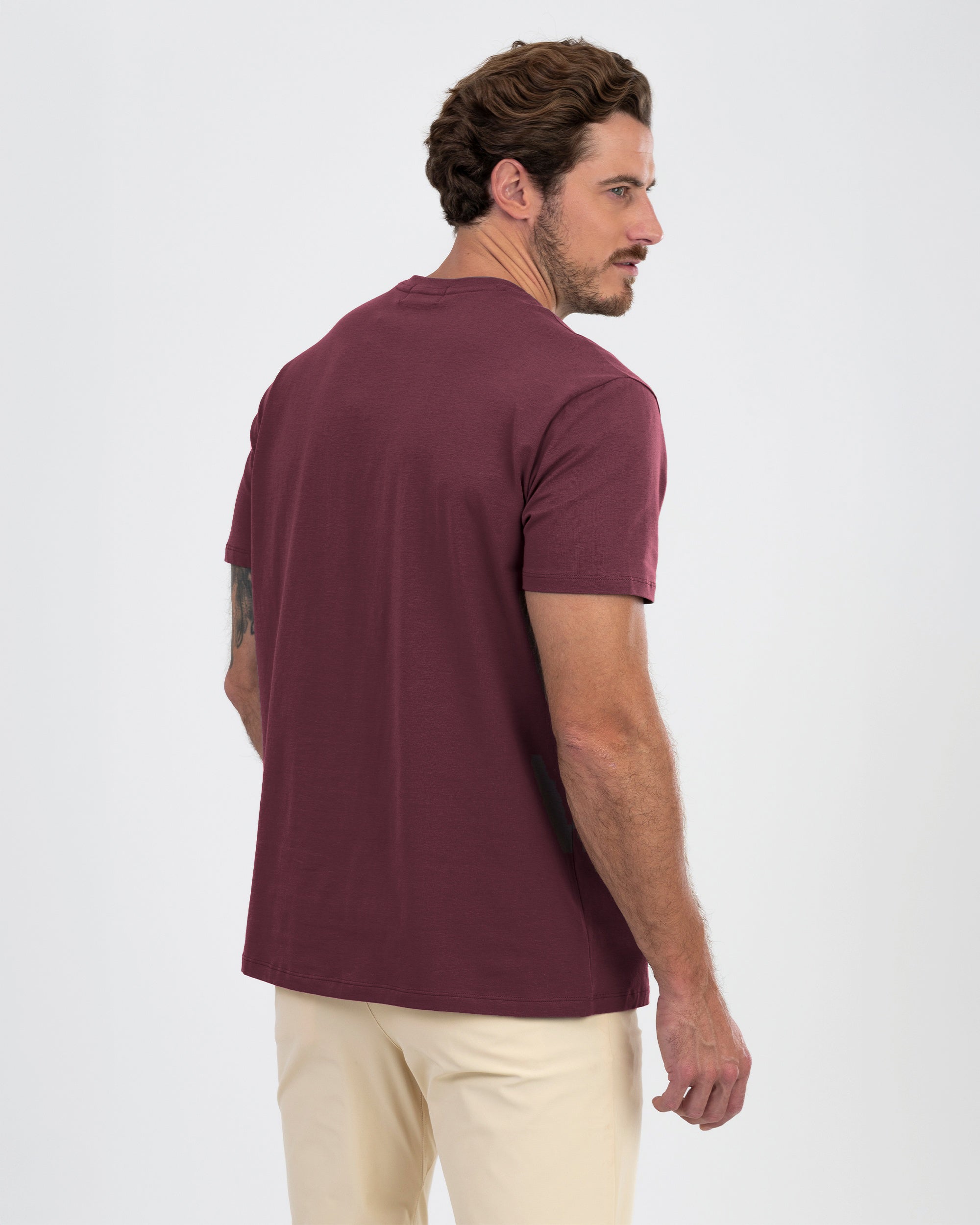 The IncaCloud® Tee - Burgundy Noir