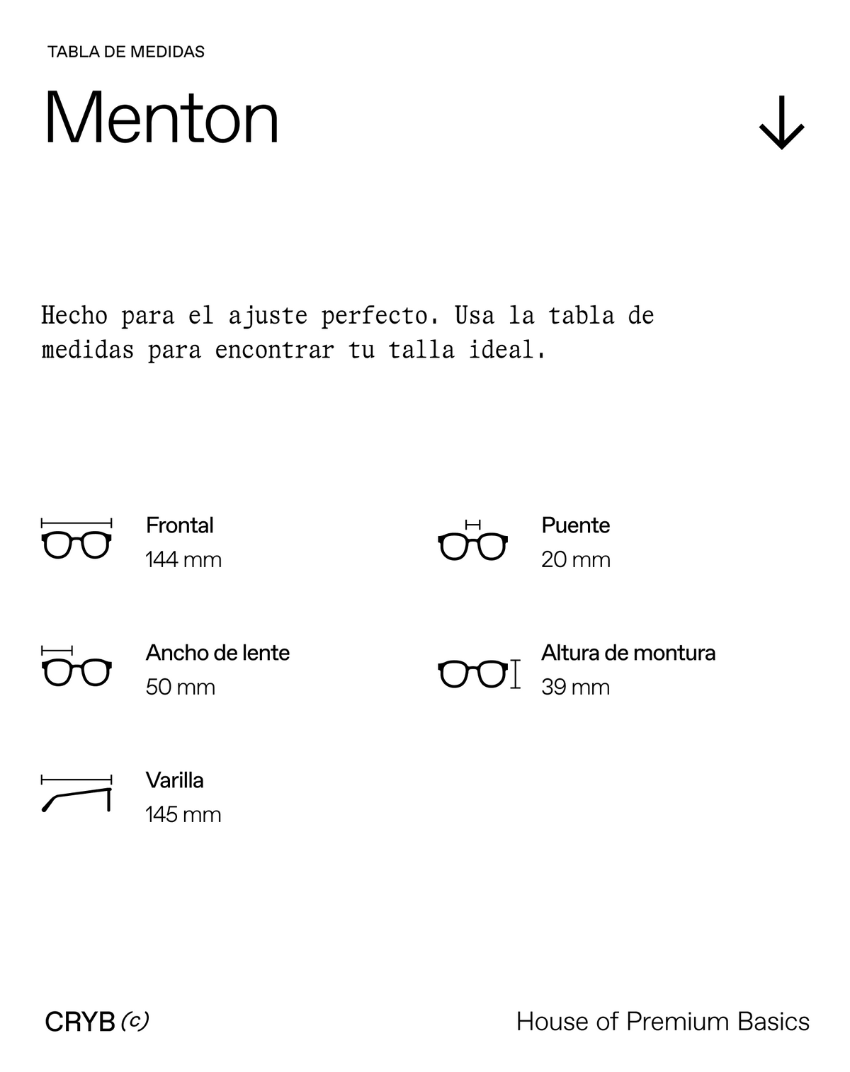 Guía de tallas